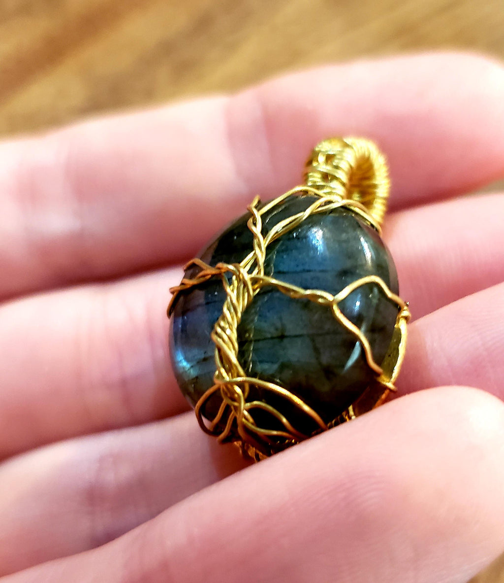 Labradorite Tree of Life Pendant