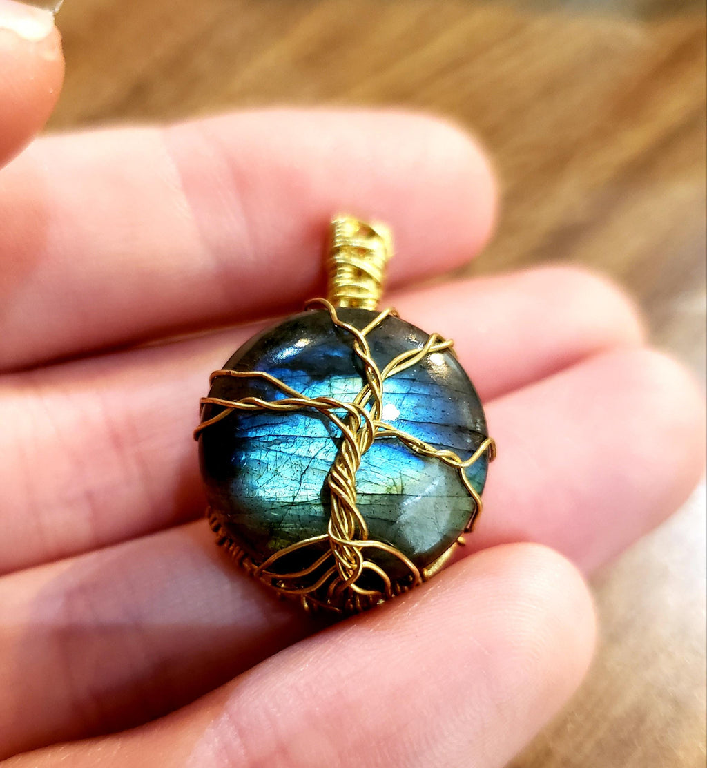 Labradorite Tree of Life Pendant