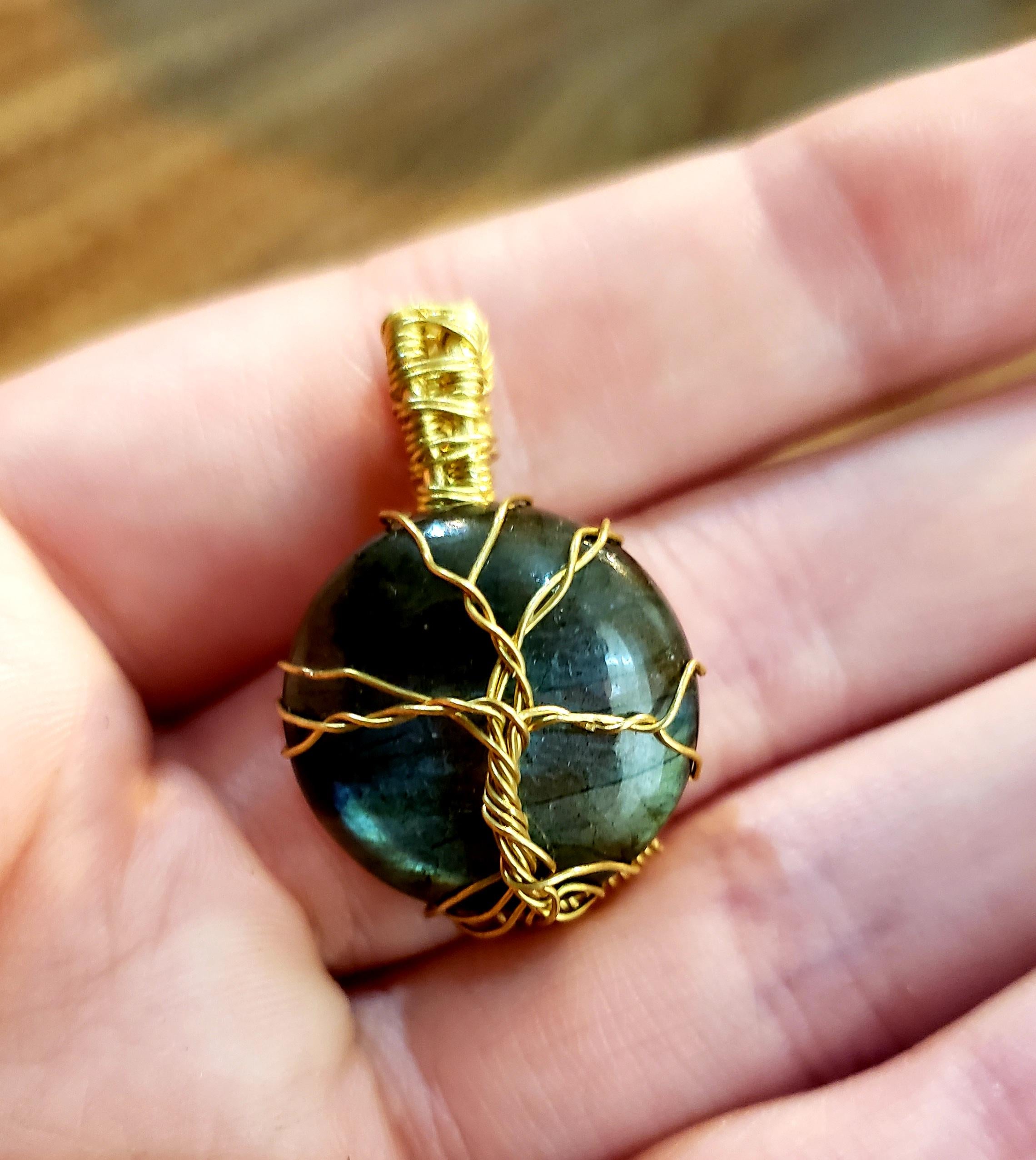 Labradorite Tree of Life Pendant