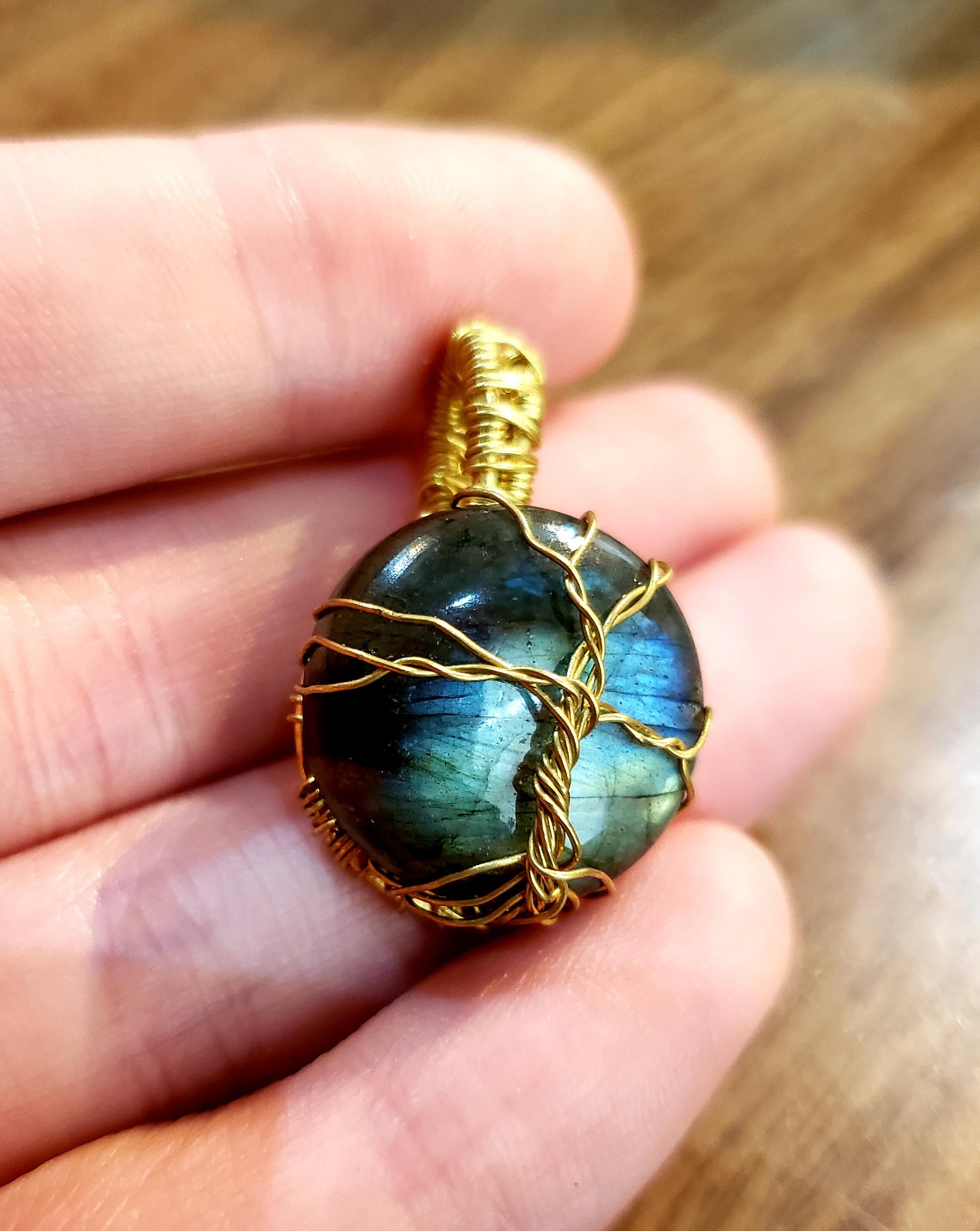 Labradorite Tree of Life Pendant