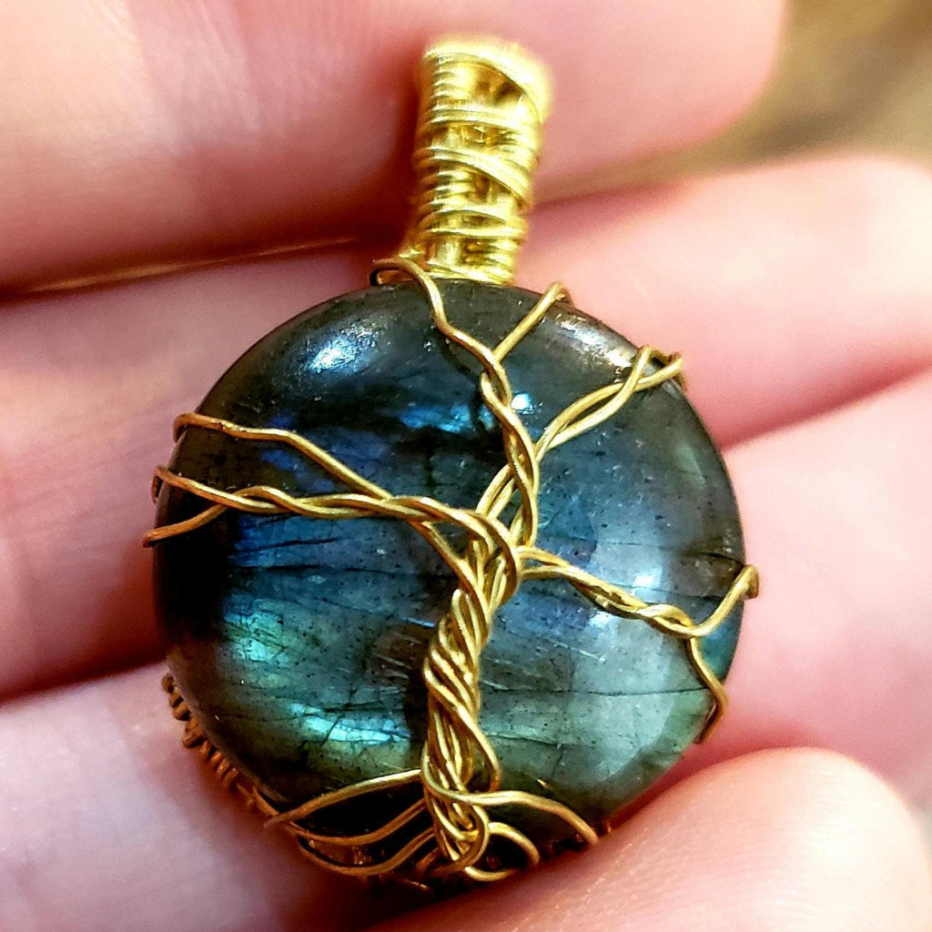 Labradorite Tree of Life Pendant