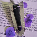 Velvet Obsidian 925 Sterling Silver Pendant: Scorpio Sagittarius Gemstone