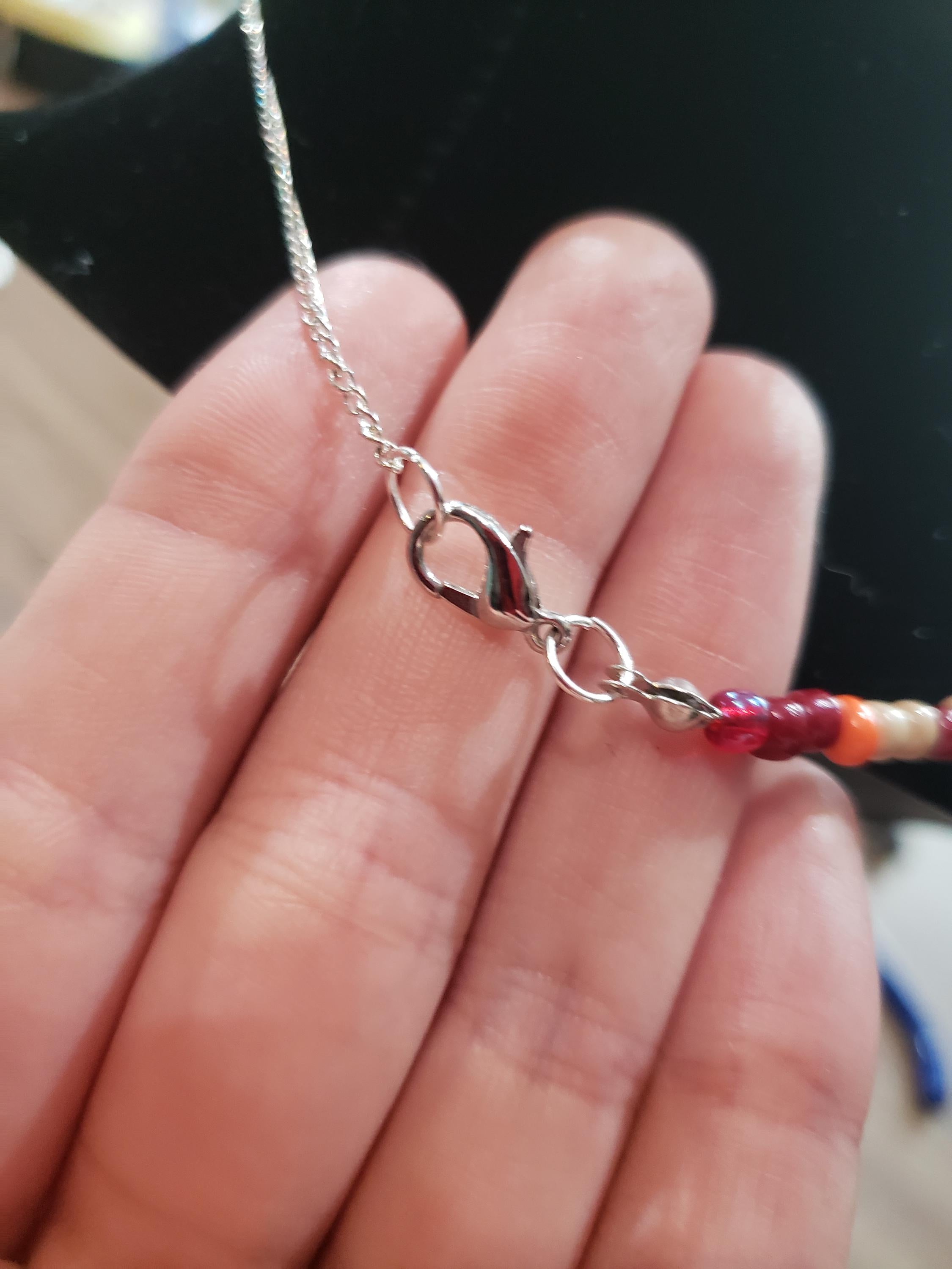 Mexican Crazy Lace Agate Pendant: Sterling Silver Bezel Necklace