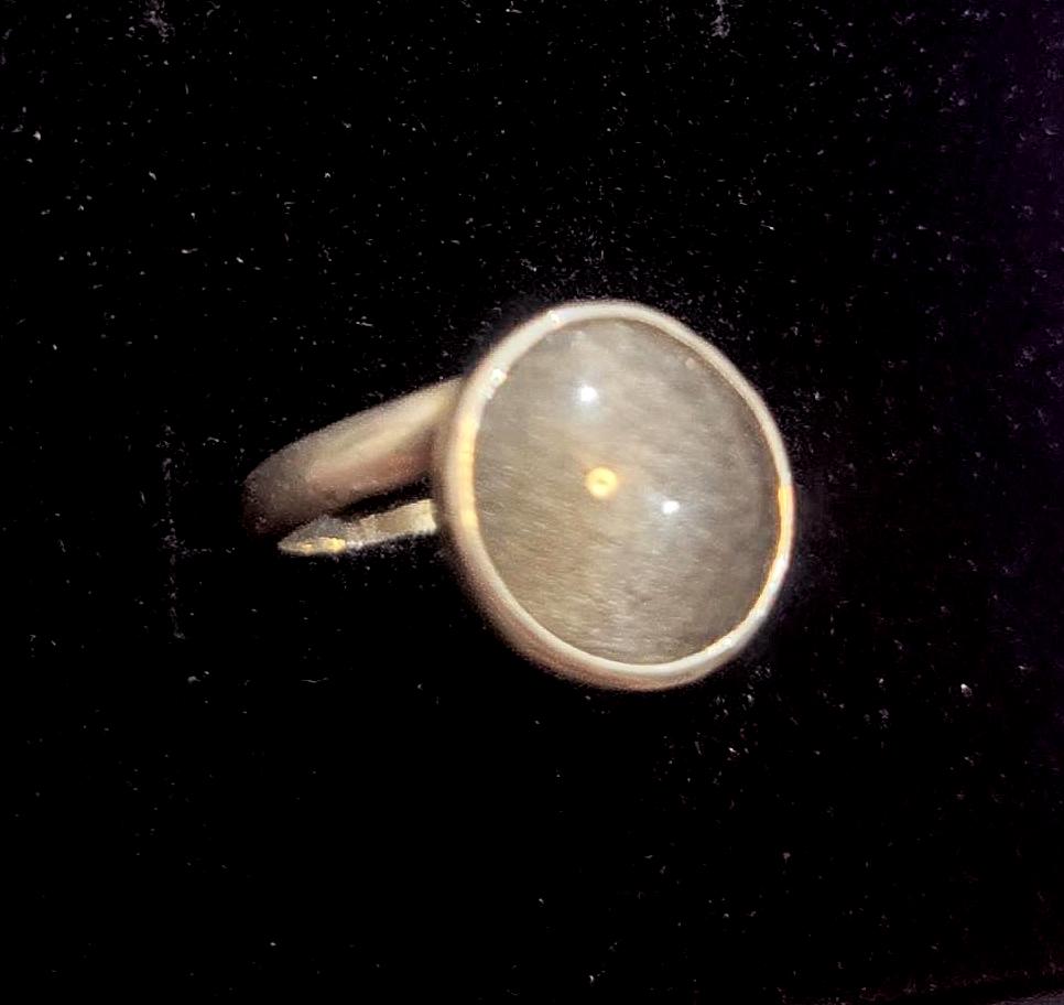Silver Obsidian Ring
