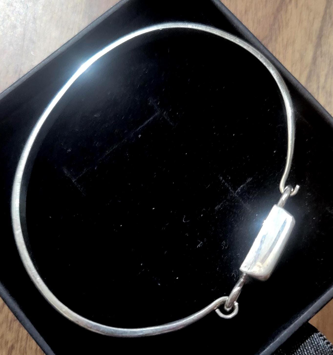 Black Onyx Bangle Bracelet