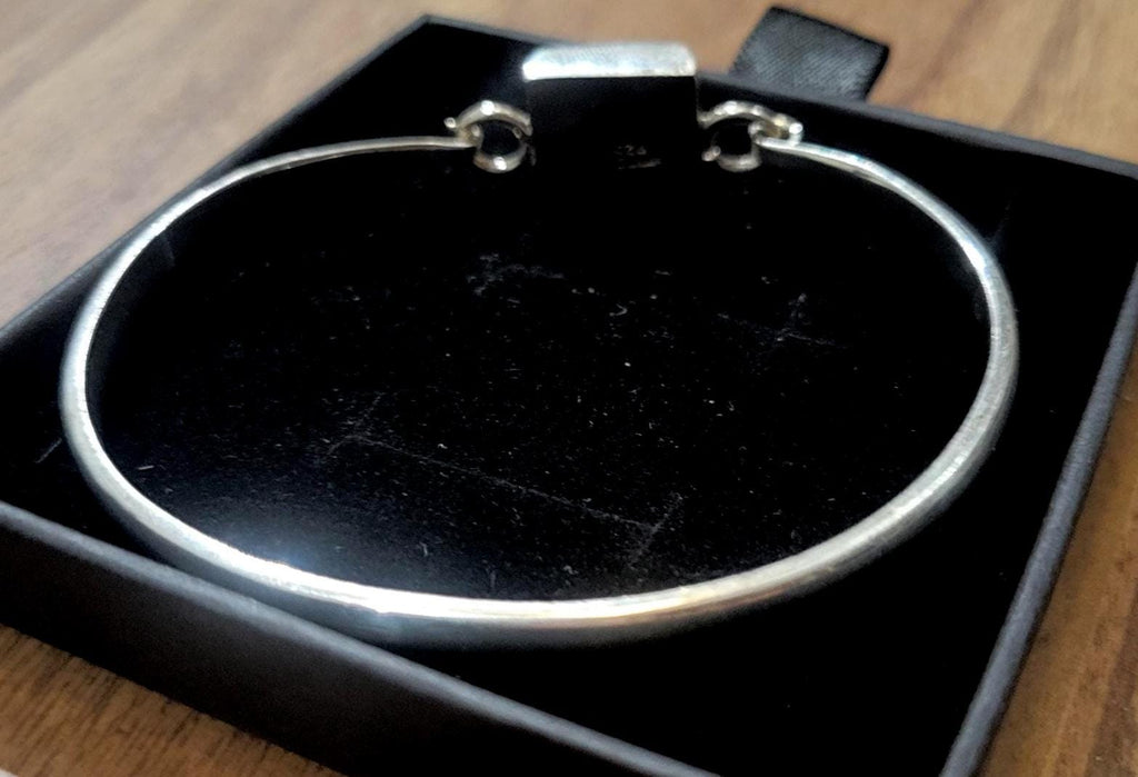 Black Onyx Bangle Bracelet