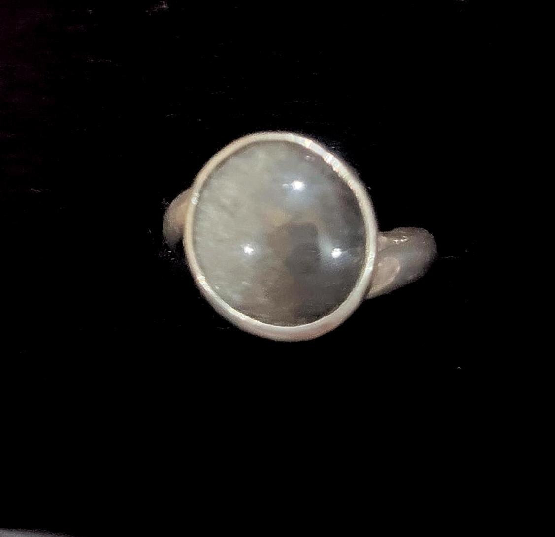 Silver Obsidian Ring