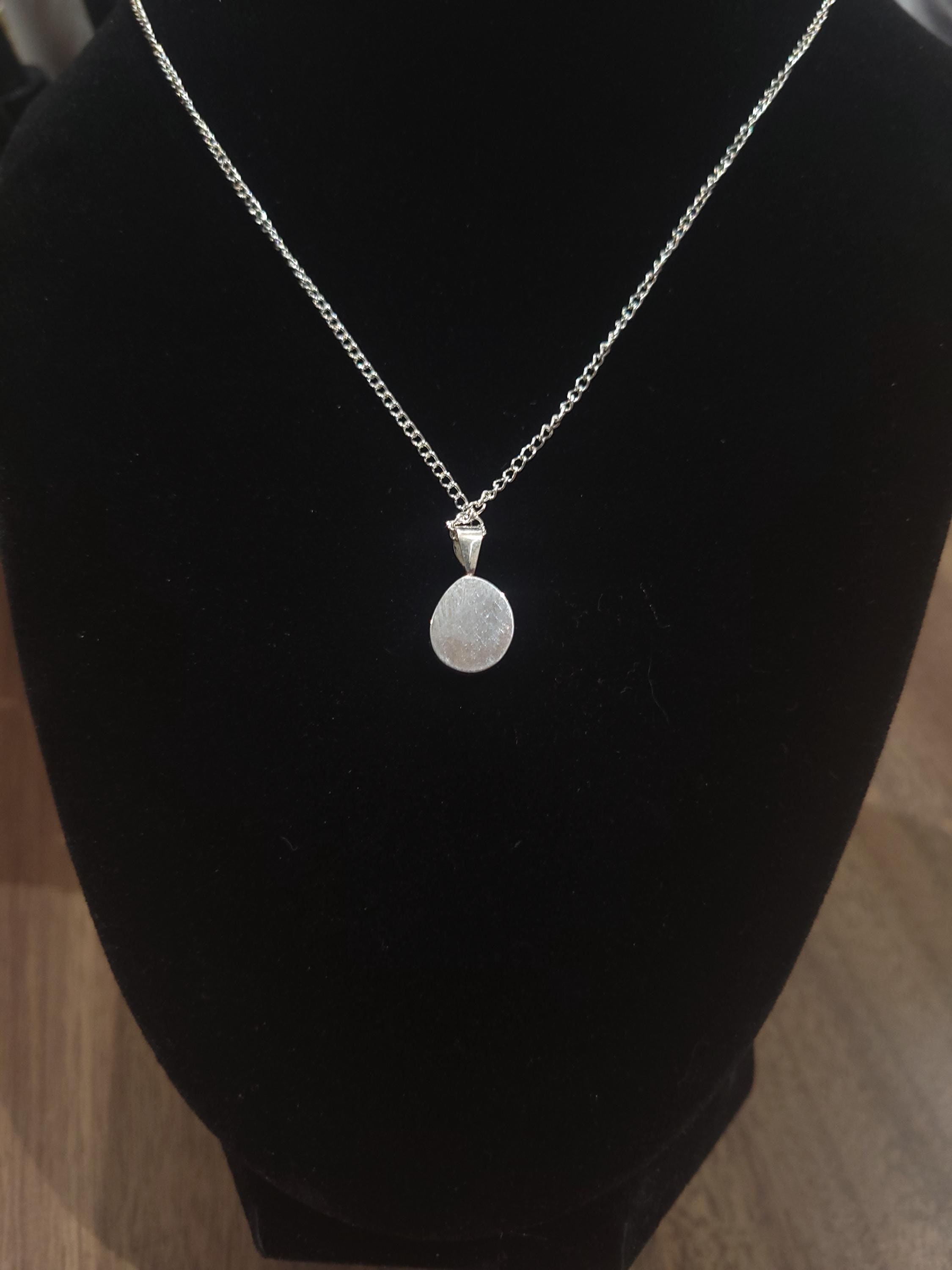 Minimalist Opal Pendant with Fire