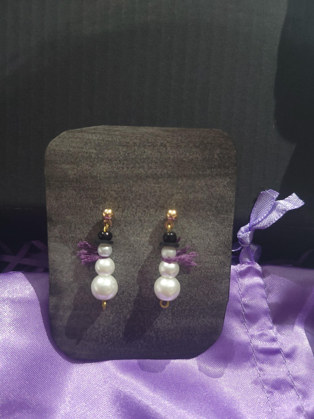 Holiday Trio Earring Set – Candy Cane, Gold Christmas Tree & Snowman Studs