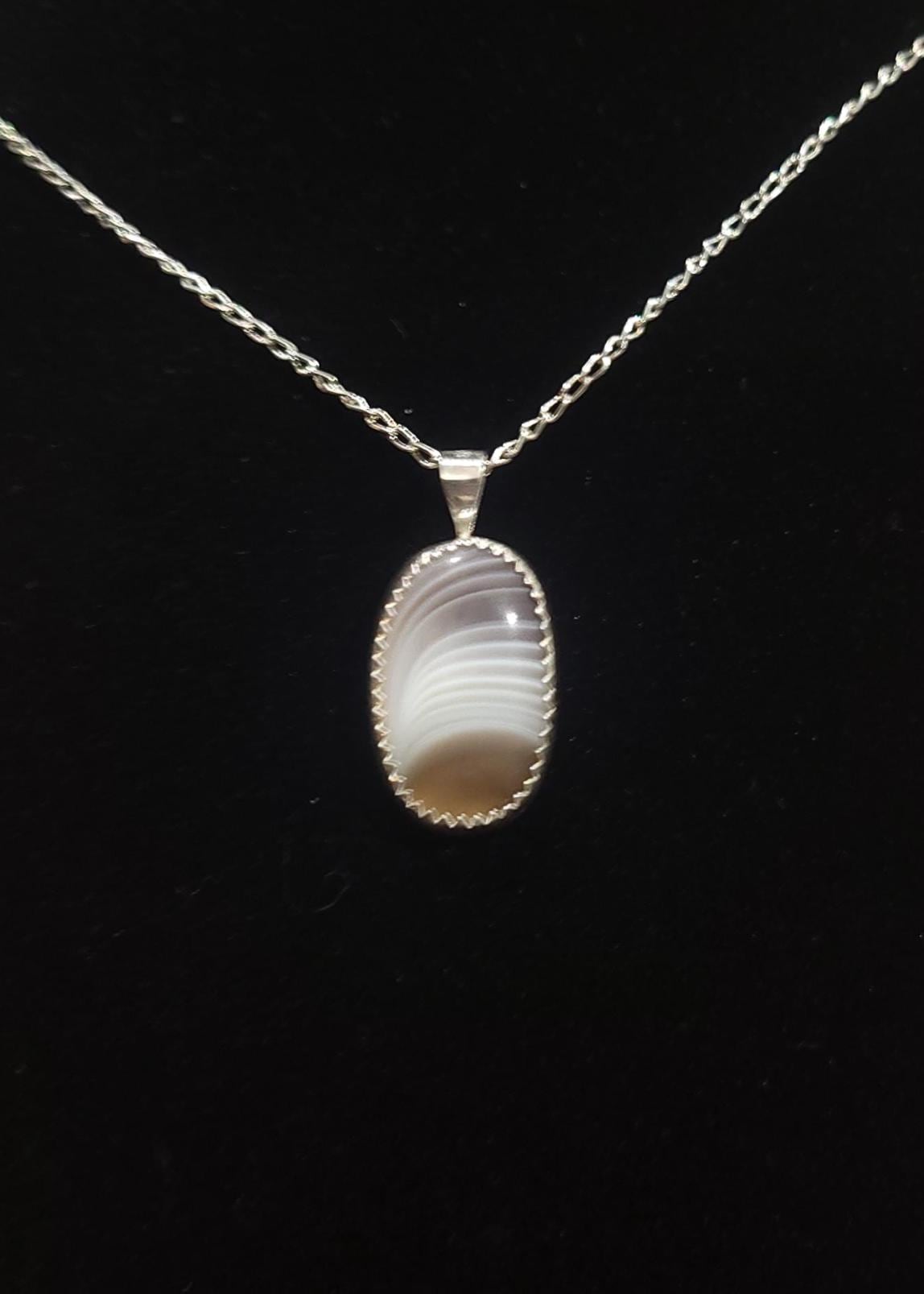 Botswana Sterling Silver Pendant Handcrafted